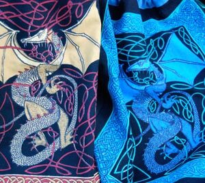 Yellow Dragon Backpack 24" & Blue Dragon Backpack 24"