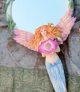 M10 Fairy with Flower Mirror 10"