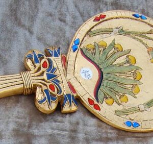 M3 Egyptian Flower Mirror 9"